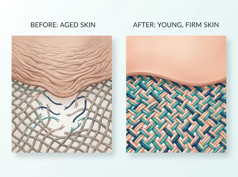 Collagen threads woven like fabric